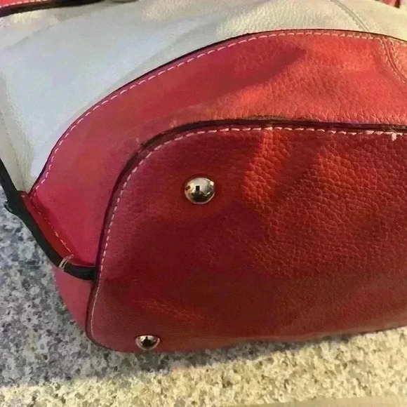 Tignanello pink and white satchel bag - Picture 5 of 16